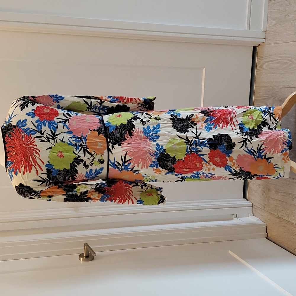 Topshop Floral Maxi Wrap Dress - Picture 2 of 11